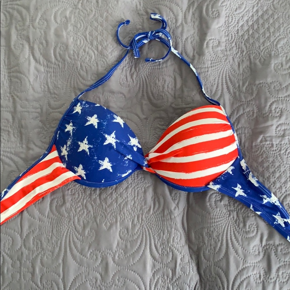 American flag bikini top